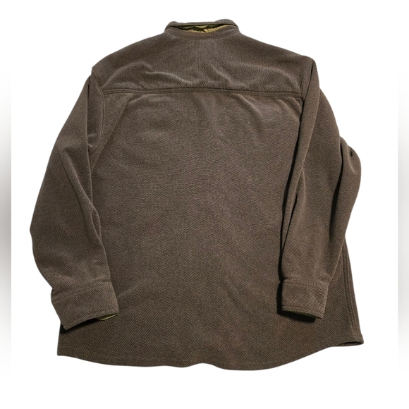 Cabelas Mens Brown Button-Up long Sleeve Tweed Look Size XL - Picture 2 of 6
